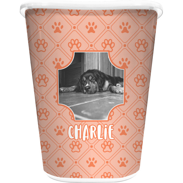 Custom Pet Photo Waste Basket (Personalized)