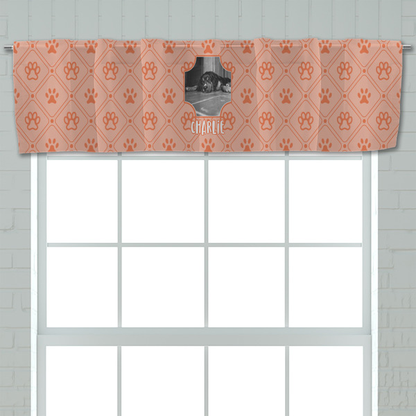 Pet Photo Valance - Closeup on window