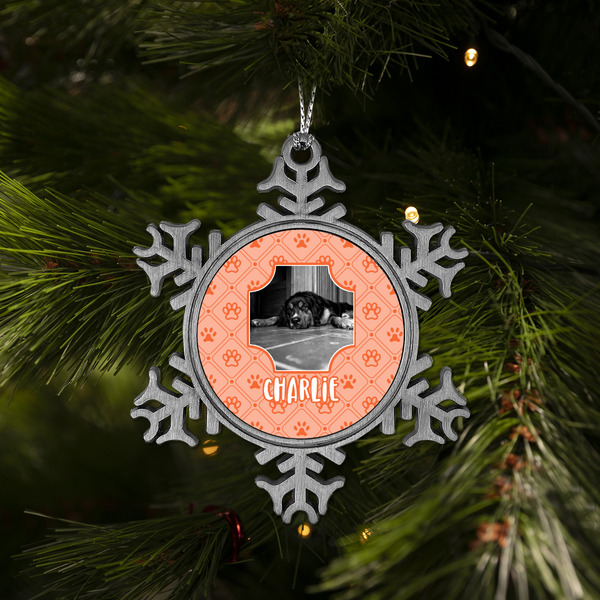 Pet Photo Vintage Snowflake - (LIFESTYLE)