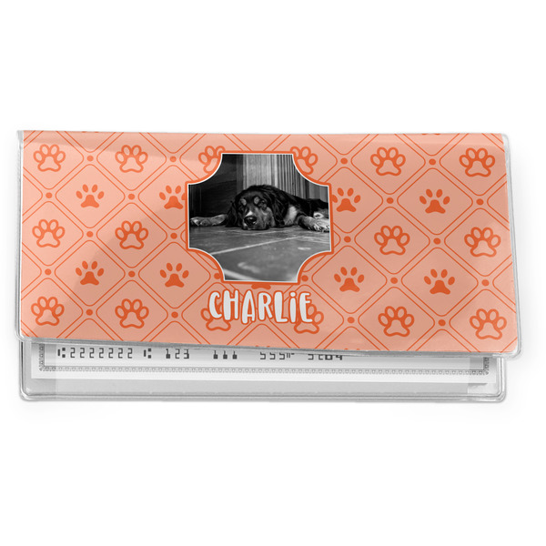 Custom Pet Photo Vinyl Checkbook Cover (Personalized)