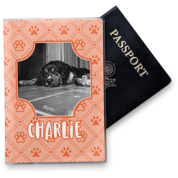 Custom Pet Photo Vinyl Passport Holder (Personalized)