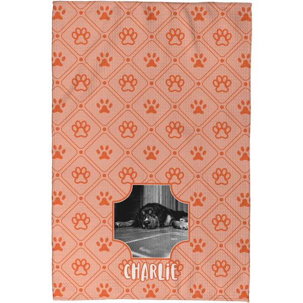 Pet Photo Waffle Weave Towel - Full Color Print - Approval Image