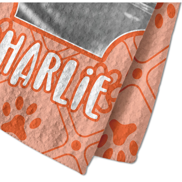 Pet Photo Waffle Weave Towel - Closeup of Material Image