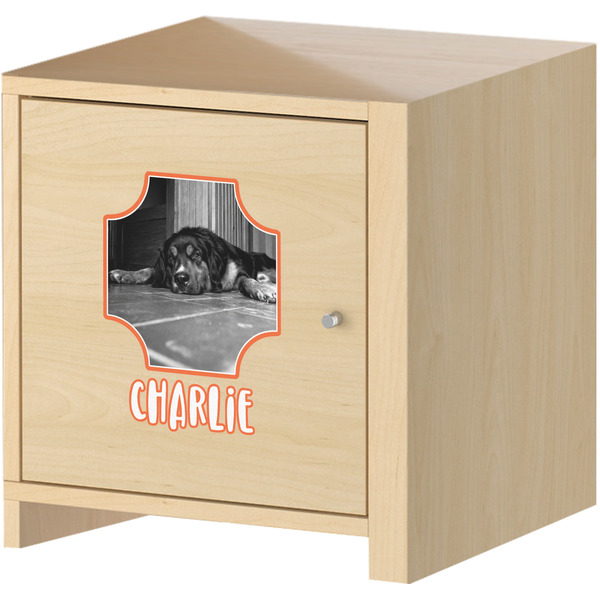 Pet Photo Wall Graphic on Wooden Cabinet