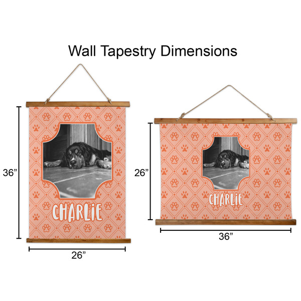 Pet Photo Wall Hanging Tapestries - Parent/Sizing