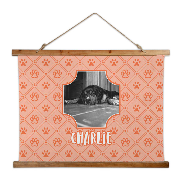 Custom Pet Photo Wall Hanging Tapestry - Wide