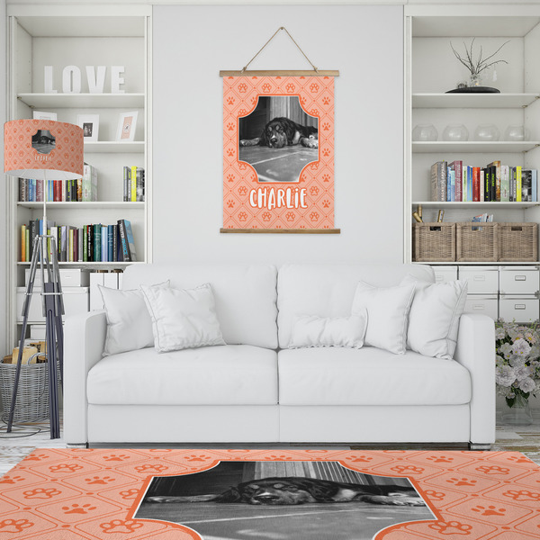 Pet Photo Wall Hanging Tapestry - Portrait - IN CONTEXT