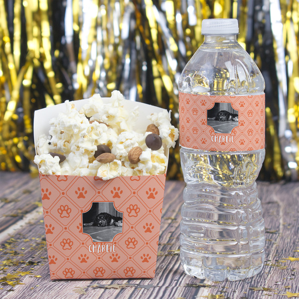 Pet Photo Water Bottle Label - w/ Favor Box