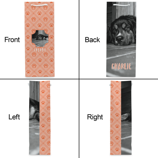Pet Photo Wine Gift Bag - Matte - Approval