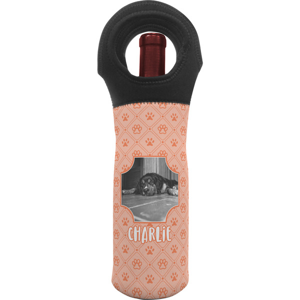 Custom Pet Photo Wine Tote Bag (Personalized)