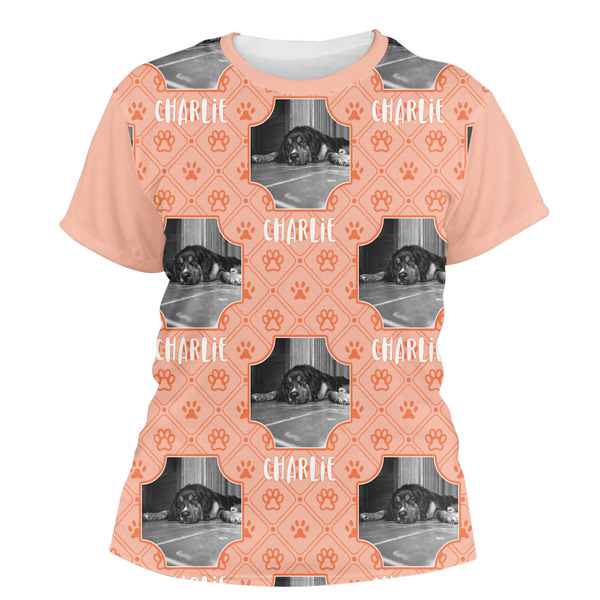 Custom Pet Photo Women's Crew T-Shirt - Small (Personalized)