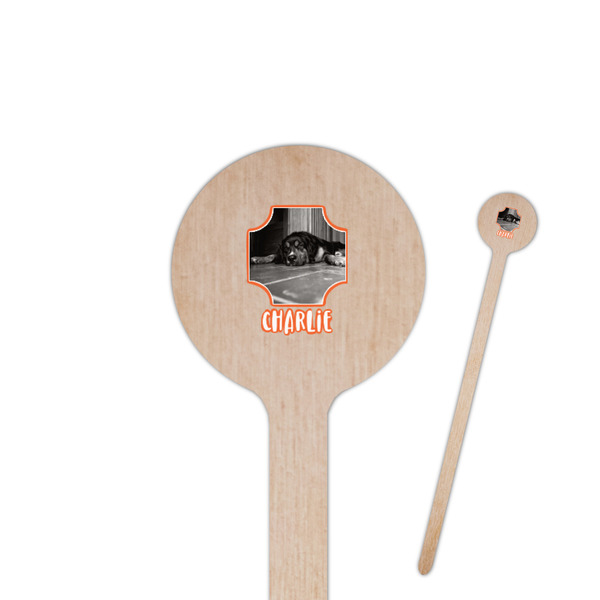 Custom Pet Photo Round Wooden Stir Sticks