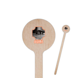 Pet Photo 7.5" Round Wooden Stir Sticks - Single Sided