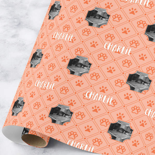 Custom Pet Photo Wrapping Paper Roll - Large