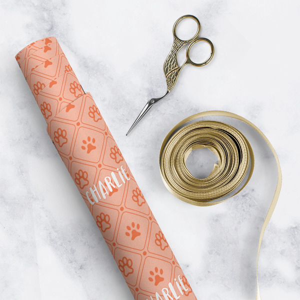 Pet Photo Wrapping Paper Roll - Matte - In Context