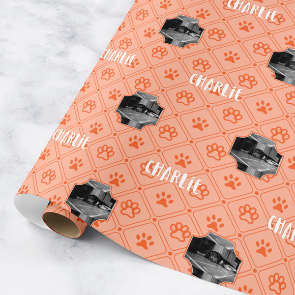 Custom Pet Photo Wrapping Paper Roll - Small