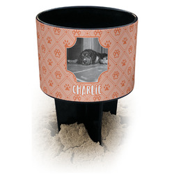 Pet Photo Black Beach Spiker Drink Holder (Personalized)