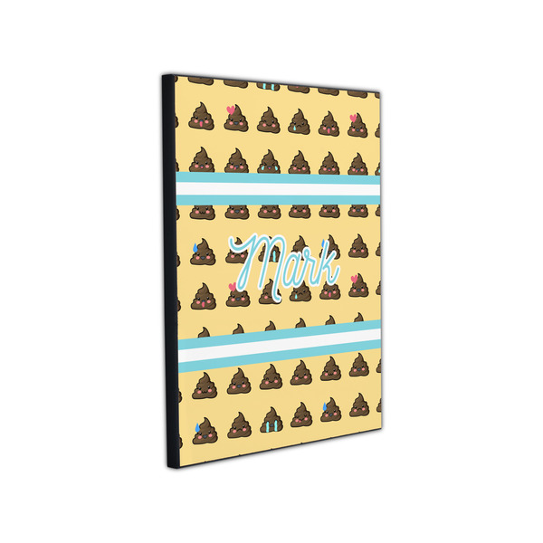 Poop Emoji 11x14 Wood Print - Angle View