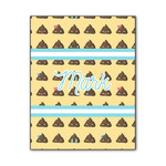 Poop Emoji Wood Print - 11x14 (Personalized)