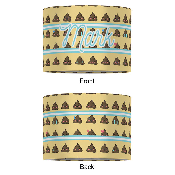 Poop Emoji 12" Drum Lampshade - APPROVAL (Fabric)