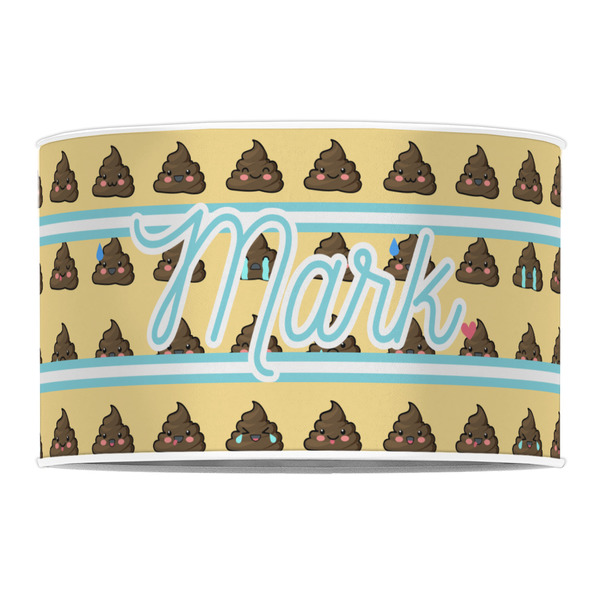 Poop Emoji 12" Drum Lampshade - FRONT (Poly Film)