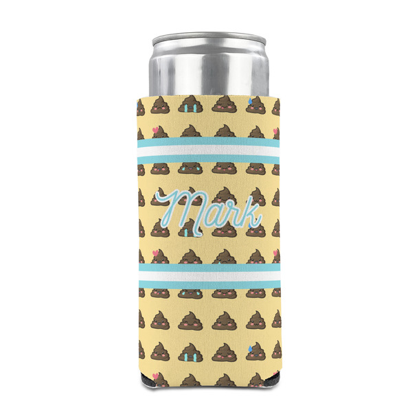 Poop Emoji 12oz Tall Can Sleeve - FRONT (on can)
