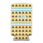 Poop Emoji Can Cooler (tall 12 oz) (Personalized)