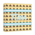Poop Emoji Canvas Print - 12x12 (Personalized)