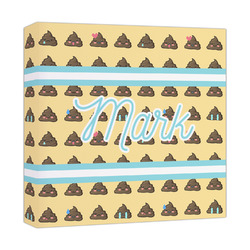 Poop Emoji Canvas Print - 12x12 (Personalized)