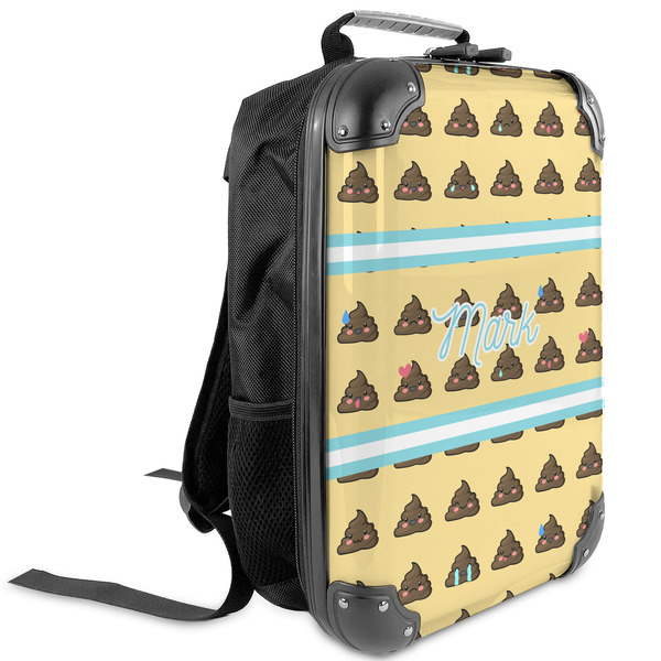 Custom Poop Emoji Kids Hard Shell Backpack (Personalized)