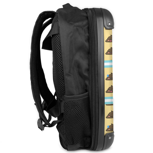 Poop Emoji 13" Hard Shell Backpacks - Side View
