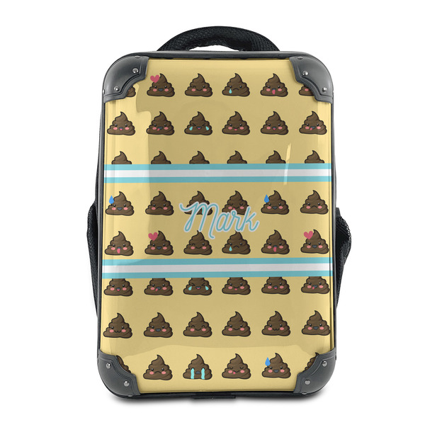 Custom Poop Emoji 15" Hard Shell Backpack (Personalized)