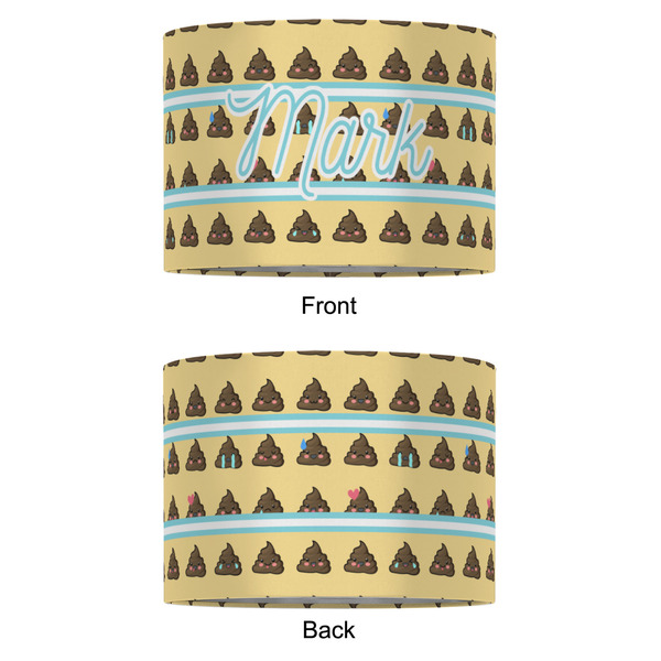 Poop Emoji 16" Drum Lampshade - APPROVAL (Fabric)