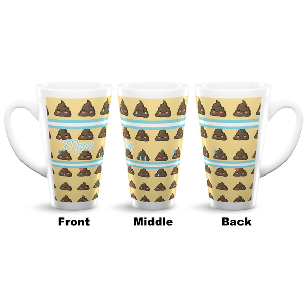 Poop Emoji 16 Oz Latte Mug - Approval