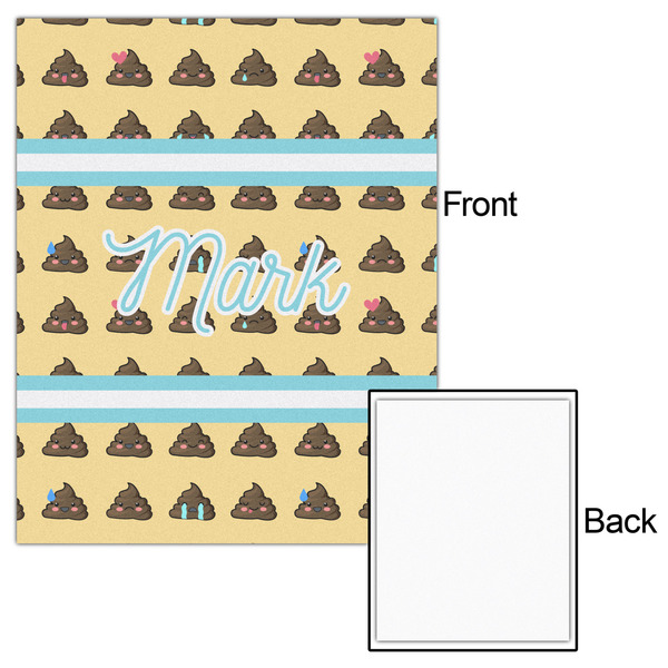 Poop Emoji 16x20 - Matte Poster - Front & Back