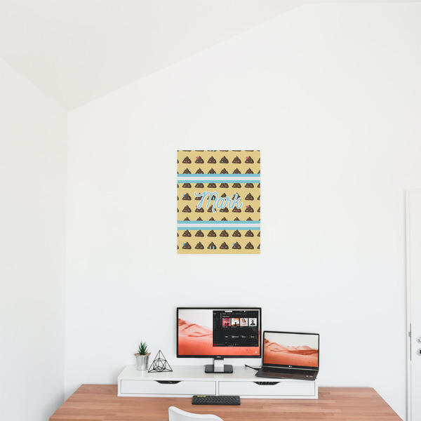 Poop Emoji 16x20 - Matte Poster - On the Wall