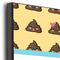 Poop Emoji 16x20 Wood Print - Closeup