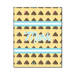 Poop Emoji Wood Print - 16x20 (Personalized)