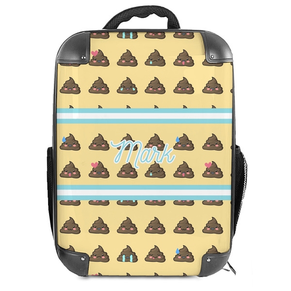 Custom Poop Emoji 18" Hard Shell Backpack (Personalized)
