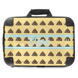 Poop Emoji Hard Shell Briefcase - 18" (Personalized)