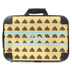 Poop Emoji Hard Shell Briefcase - 18" (Personalized)