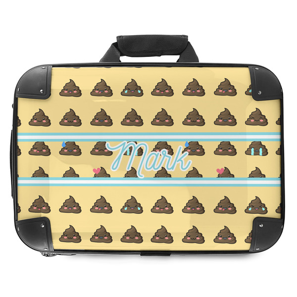 Custom Poop Emoji Hard Shell Briefcase - 18" (Personalized)