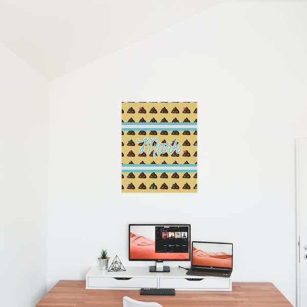 Poop Emoji 20x24 - Matte Poster - On the Wall