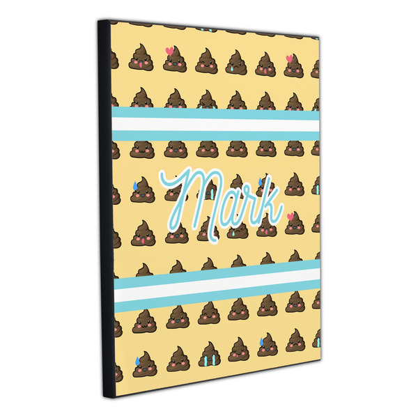 Poop Emoji 20x24 Wood Print - Angle View