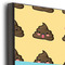 Poop Emoji 20x24 Wood Print - Closeup