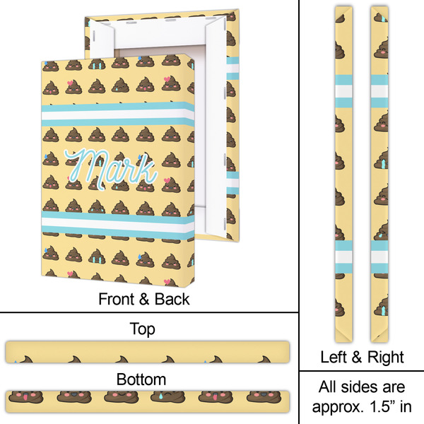 Poop Emoji 20x30 - Canvas Print - Approval