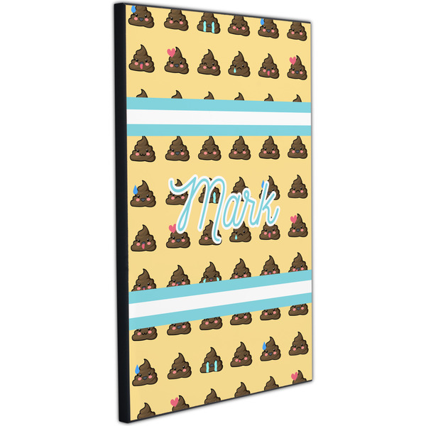 Poop Emoji 20x30 Wood Print - Angle View