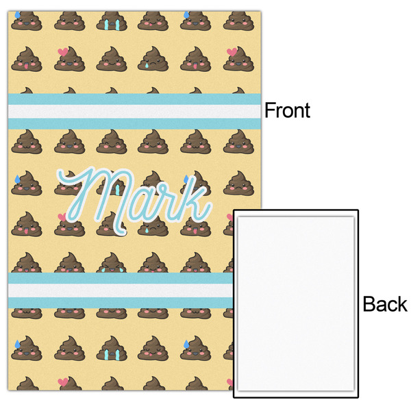 Poop Emoji 24x36 - Matte Poster - Front & Back