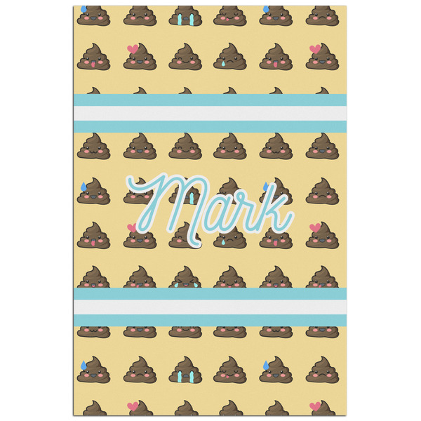 Custom Poop Emoji Poster - Matte - 24x36 (Personalized)