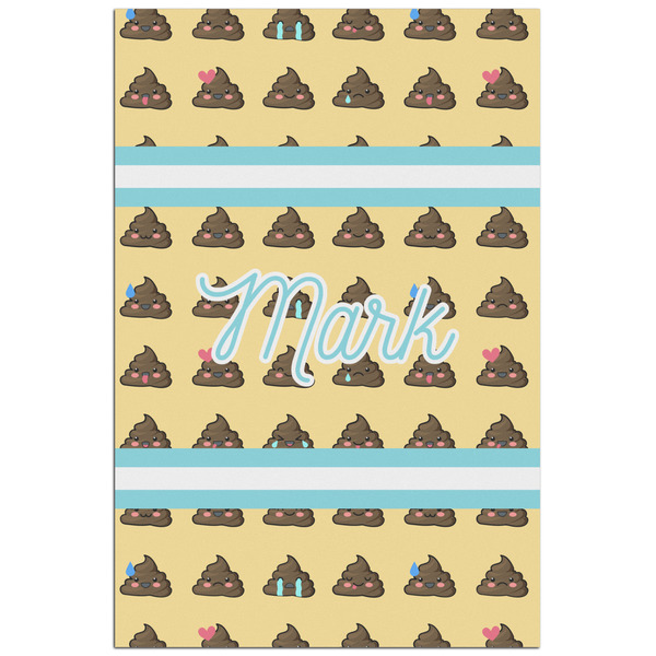 Custom Poop Emoji Poster - Matte - 24x36 (Personalized)